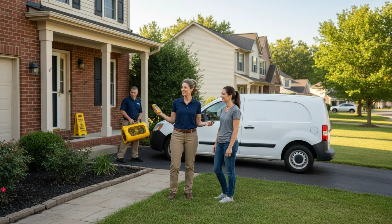 Residential water damage restoration in Denver, NC